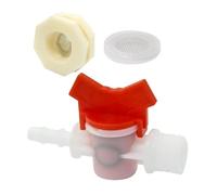 TOYANDONA Crack Resistant Plastic Rabbit Feeder Valve Kit with Spigot and Barb for Bunny Water Dispenser Systems Easy Installation for Buckets and Rain Barrels