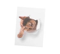 TOYANDONA Creative Cartoon Animal Wall Stickers Toilet Seat Decals Adhesive Bathroom Decor for Living Bedroom Hallway Easy Removable Without Residue