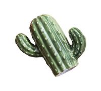 TOYANDONA Creative Ceramic Toothpick Holder Cactus Design Toothpick Box Dispenser Decorative Porcelain Storage Container for Home Kitchen Tabletop