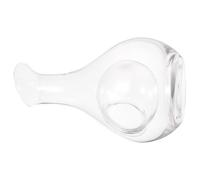 TOYANDONA Creative Glass Decanter with Ice Slot Transparent Wine Dispenser Jug for Red Wine Whisky Water Serving Elegant Design for Home Bar and Restaurant Use