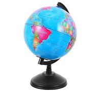 TOYANDONA Creative Globe Shape Piggy Bank Desktop Decoration Pvc Coin Saving Pot Money Box for Desk and Office Use Style