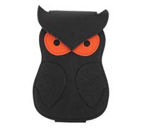 TOYANDONA Creative Owl Guitar Pick Holder Pu Storage Bag Portable Plectrum Case for Acoustic Electric Guitarists at Parties Gigs