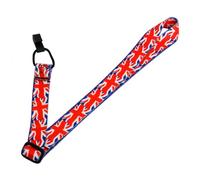 TOYANDONA Creative Ukulele Strap Flag Design Polyester and Carbon Material Wear-resistant Shoulder Pressure Reducing Ukulele Accessory for Friends