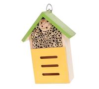 TOYANDONA Creative Wooden Insect House Garden Habitat for Bees Ladybugs and Butterflies Natural Wood Bee Hotel for Landscaping and Pollination Support Outdoor Shelter for Gardeners and