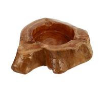 TOYANDONA Creative Wooden Smoking Ashtray with Retro Simple Design, Easy to Clean and Stable Synthetic Material Ash Tray, Decorative Home Accessory for Indoor Use