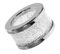 TOYANDONA Crystal Diamond Napkin Rings Circular Napkin Buckles Elegant Table Decor for Weddings Dining Parties with Secure Fit and Glamorous Design