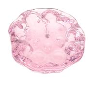 TOYANDONA Crystal Lotus Seedpod Ornament Realistic Synthetic Blossom Sculpture Light-enhancing Faux Floral Centerpiece for Living and Dining Table Modern Elegant Crystal Craft