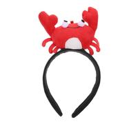 TOYANDONA Cute Cartoon Crab Stuffed Animal Hairband for Soft Aquatic Creature Headwear Comfortable Non-slip Decorative Hair Hoop for Cosplay Parties and Photo Props