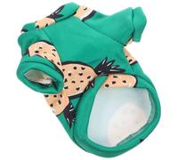 TOYANDONA Cute Cartoon Printed Dog Winter Clothes Warm Dog Coat for Puppies Cats for Indoor Outdoor Daily Wear Easy to Wash Pineapple