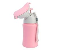 TOYANDONA Cute Portable Emergency Urinal Potty Toilet Elephant Pee Bottle Cup for Kids Camping, Car Travel, Outside (Pink)