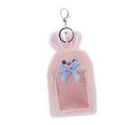 TOYANDONA Cute Rabbit Plush Photo Card Holder Keychain Korean Style Id Card Sleeve for School Office Student