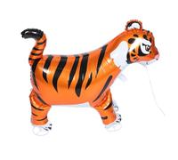 TOYANDONA Cute Self Standing Inflatable Animal with Wheels Engaging Balloon for Tiger Theme Birthday Party Decorations