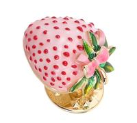 TOYANDONA Cute Strawberry Enamel Brooch Pin Glossy Fruit Badge for Women Charming Lapel Decoration for Clothes Bags Hats Christmas Brooch Accessory