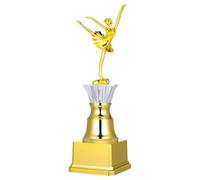 TOYANDONA Dance Trophy Plastic Award Cup for Ballet and Dance Competitions Lightweight Gold Finish Small Trophies for Kids and Adults Event Prizes