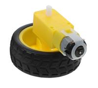 TOYANDONA Dc Electric Motor and Plastic Car Wheel DIY Robot Trucks High Torque Robot Car Wheel Rims with Adaptable Tires for Smooth and Precision Engineering