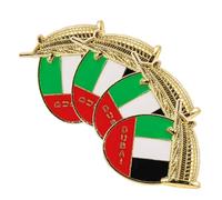 TOYANDONA Decorative Brooch Pin Chic Costume Prop 4pcs Zinc Alloy Creative Featuring Artistic Building Design for Women for Clothes and Dress Accessories, for Fashion and Special Occasions