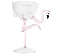 TOYANDONA Decorative Flamingo Wine Goblet Glass Party Cup Unique Glassware for Weddings Christmas Family Gatherings and Banquets