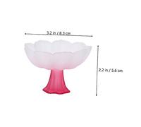 TOYANDONA Decorative Footed Teacup High Base Lotus Design Retro Teaware for Home Office Kitchen Parties Elegant Pink Tasting Cup for Tea Lovers and Entertaining Guests