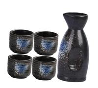 TOYANDONA Delicate Ceramic Sake Set with Household Pot and Cups Japanese Style Wine Drinkware for Spirits and Water Elegant Craftsmanship for and Home Use