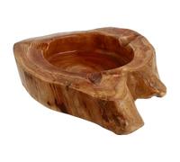 TOYANDONA Desktop Wooden Ashtray Creative Retro Wood Craft Ash Holder with Smooth Surface Stable Design Decorative Table Home Use
