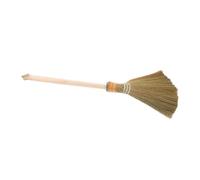 TOYANDONA Detachable Handmade Corn Broom with Wooden Handle Natural Soft Bristle Sweeping Brush for Efficient Indoor and Outdoor Floor Cleaning in Garage Lobby and Garden