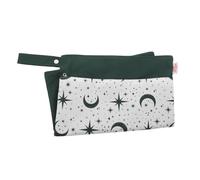 TOYANDONA Diaper Bag Portable Washable Nappy Storage with Double Zipper Pocket Handle Stroller Hanging Organizer for Clean Soiled Clothes