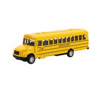 TOYANDONA Die Cast School Bus for Boys Yellow Pull Back Model Vehicle Educational Inertia Movement Realistic Detailing Play for Aged