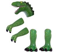 TOYANDONA Dinosaur Finger Puppets Set for Soft Vinyl Interactive Hand with Tyrannosaurus Claws for Storytelling Pretend Play and Early Learning Fun
