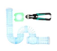 TOYANDONA DIY Hamster Cage Tube with Abs and Steel Material, External Tunnel for Safe Pet Play the Cage, for Creating a Hamster Maze