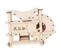 TOYANDONA DIY Hand Crank Threshing Machine Kit Portable Agricultural Model for Science Experiment Educational for Hands Creativity and Learning