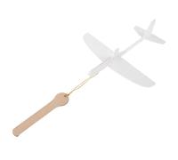 TOYANDONA DIY Paintable White Foam Glider Airplane for Outdoor Flying Beginner Friendly Throwing Plane with Simple Assembly Stylish Blank Model for Creative Decoration and Smooth Flight
