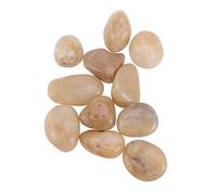 TOYANDONA DIY Painted Stones Polished Yellow Pebbles Smooth Flat Rocks for Drawing and Crafting Art Projects Creative Hand Painted Pebbles