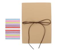 TOYANDONA DIY Photo Scrapbook Kit Small Folding Memory Book Hardcover, 8.2 x 5.9 Accordion Scrapbook Album for Wedding Anniversary and Birthday, Includes 2 Photo Corner Stickers