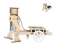 TOYANDONA DIY Robot Model Kit with Pulling Cart for Educational Science Enhancing Skills Creativity Problem-solving Abilities