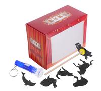 TOYANDONA DIY Shadow Puppets Craft Kit Interactive Traditional Chinese Shadow Theater for Creative Storytelling Educational Puppet Stage Building for Boys and Development