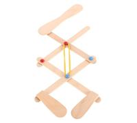 TOYANDONA DIY Wooden Mechanical Arm Model for Educational Stem Engineering Lifelike Movements Science Learning Kit Interactive Robotics Desktop Decoration for Boys
