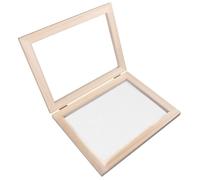 TOYANDONA DIY Wooden Paper Making Frame Kit with Screen for Double Paulownia Wood Mold Deckle Craft Papermaking Tool for Handmade Paper Educational Art Supplies