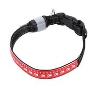 TOYANDONA Dog Luminous Collar for Pet Led Light for Night Walks Made of Pu Leather and Nylon Webbing Dog Collar for Visibility
