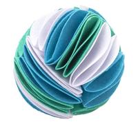 TOYANDONA Dog Sniffing Ball 15cm Pet Sniff Training Slow Feeder Chewing for Puppy Interactive Play Colorful White Blue Green