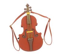 TOYANDONA Dolls Violin Shaped Backpack Miniature Music Bag with Straps Lightweight Design for Bjd Dolls Doll Accessory for Storage
