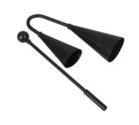 TOYANDONA Double-ended Cowbell with Mallet Portable Musical Instrument for Boy Girl High and Low Tones for Music Education at Home Preschool and Outdoor Activities