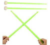 TOYANDONA Double-headed Drumstick Felt Drumstick Lightweight Percussion Stick for Jazz Drumming Nylon Material for Band Performance