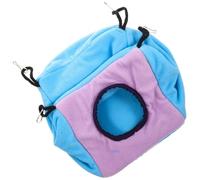 TOYANDONA Double Layer Small Animal Hanging Hammock Cage, Warm Cotton Cube Bed for Hamsters, Sugar Gliders, Chinchillas, and Parrots, Comfortable Suspended Nest for Small Pets