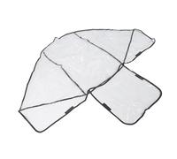 TOYANDONA Double Stroller Rain Cover Front and Rear Seats Twins Stroller Rain Shield for Outdoor Use