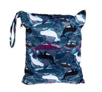 TOYANDONA Double Zipper Reusable Diaper Bag with Oversized Printing Wet Dry Organizer for Travel and Storage Multi-Purpose Cloth Bag for Moms and Families