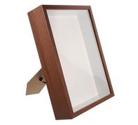 TOYANDONA Dried Flower Display Frame A3 Walnut Wooden Specimen Shadow Box 5cm Deep Window for Home Decor and DIY Flower Holder