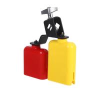 TOYANDONA Drum Accessories Kit Plastic Jam Block Cow Bell Drum Double Sambago Bell Rhythm Sticks Latin Percussion