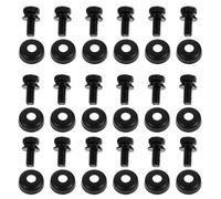 TOYANDONA Drum Lug Mounting Screws Precise Fit M4x13mm 24 Pairs Metal with Washer Reliable Tuning Stability for Snare and Bass Drum Lug Replacement