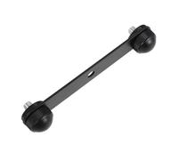 TOYANDONA Dual Microphone Stand Extension Arm Metal T-bar Bracket Mic Mount Holder Thread for Home Studio Camera LED Light