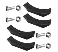 TOYANDONA Dumbbell Rack Tray Accessory Set with Curved Moon-shaped Support, Wear-resistant Black Panel with Screws and Nuts, Compatible with Double and Triple Layer Weightlifting Dumbbell